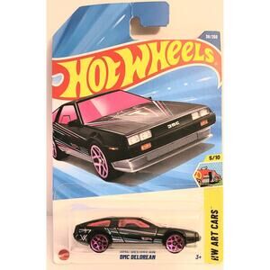 2024 Hot Wheels 1:64 Diecast DMC Delorean 36/250 HW ART CARS Series 5/10